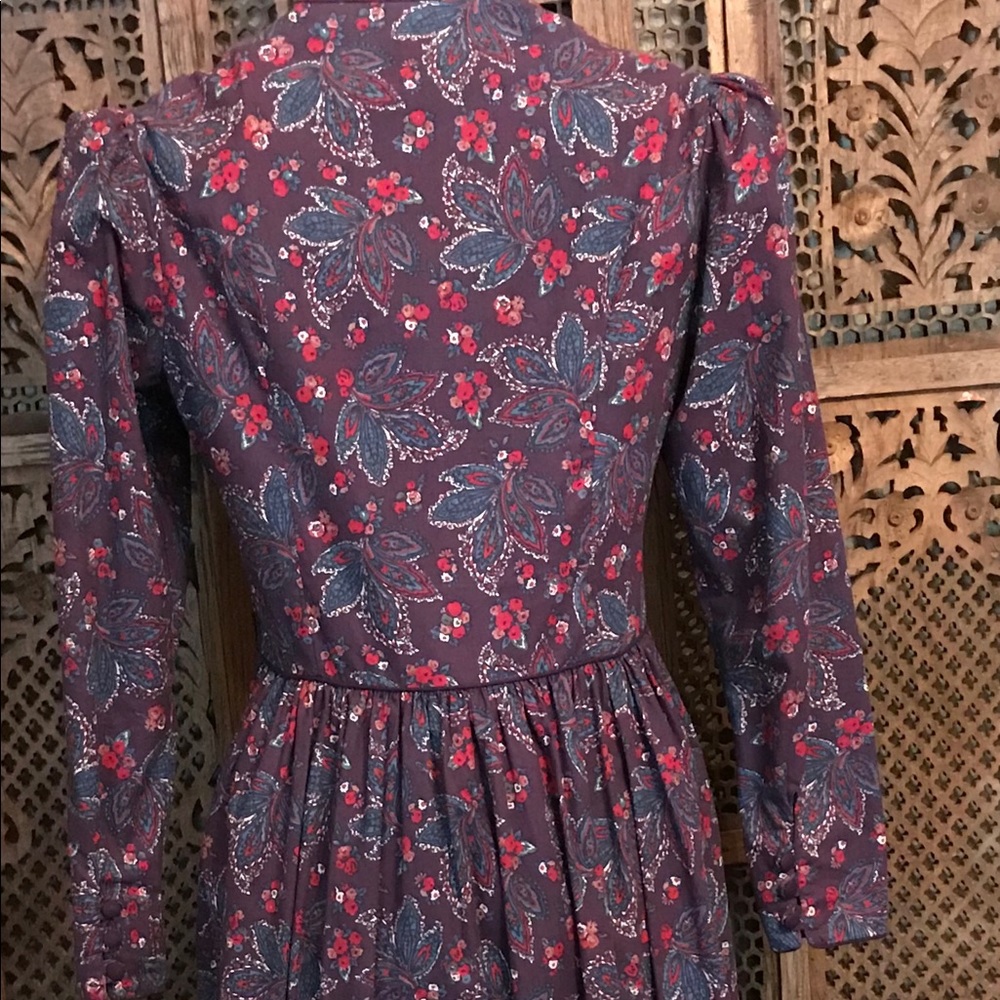 Vintage Laura Ashley 1980s Cotton Dress Size 14